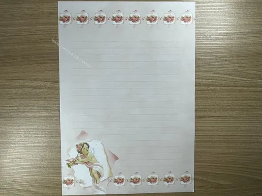 Papel de carta anjos - 05