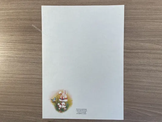 Papel de carta antigo - Bichinhos - 2807