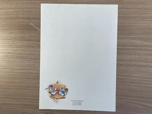Papel de carta antigo - Bichinhos - 2808