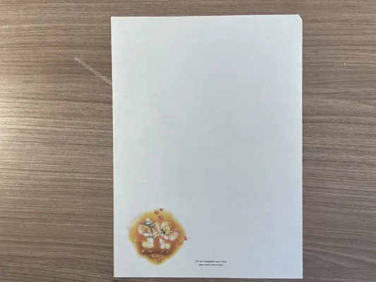Papel de carta antigo - Bichinhos - 2809