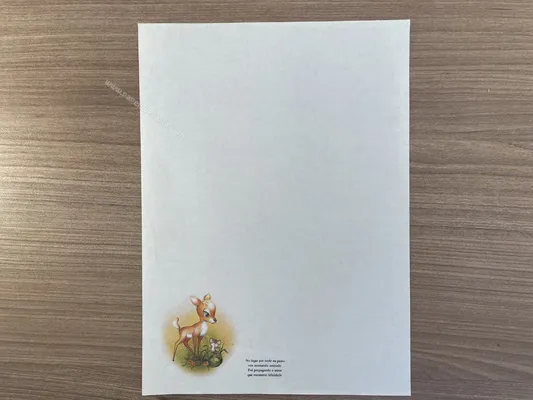 Papel de carta antigo - Bichinhos - 2810