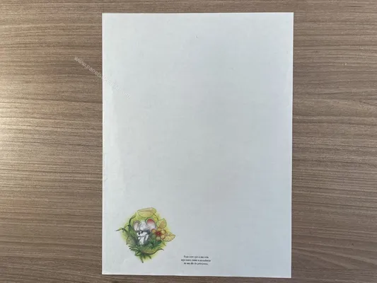Papel de carta antigo - Bichinhos - 2811