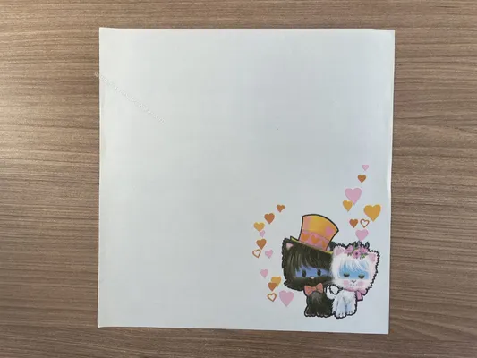 Papel de carta antigo - Bichinhos - 2815
