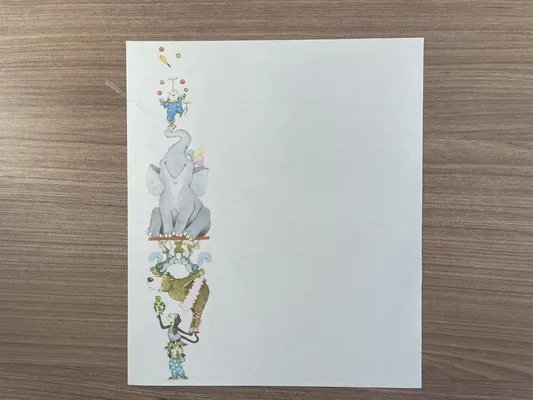 Papel de carta antigo - Bichinhos - 2820