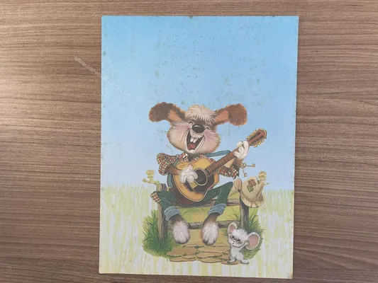 Papel de carta antigo - Bichinhos - 2824