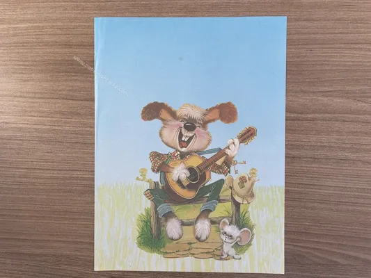 Papel de carta antigo - Bichinhos - 2825