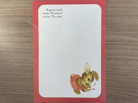 Papel de carta antigo - Bichinhos - 2833