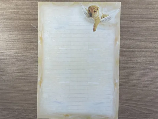 Papel de carta antigo - Bichinhos - 2834
