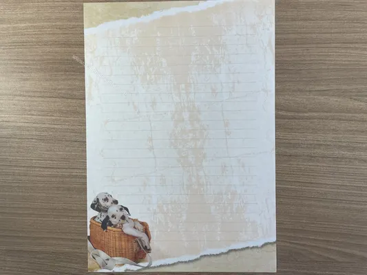 Papel de carta antigo - Bichinhos - 2836