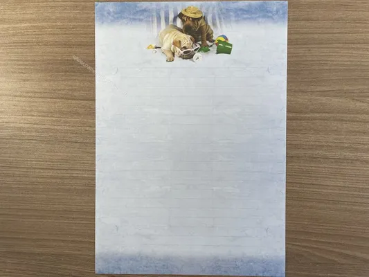 Papel de carta antigo - Bichinhos - 2837