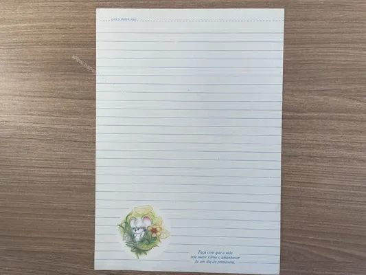 Papel de carta antigo - Bichinhos - 2839