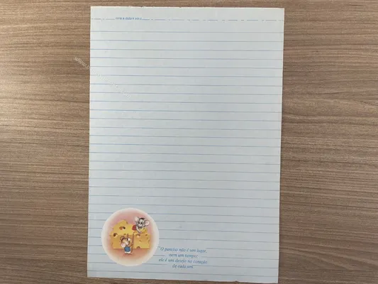 Papel de carta antigo - Bichinhos - 2840