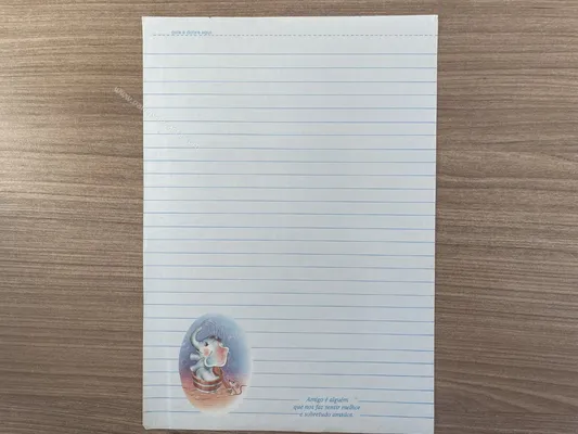 Papel de carta antigo - Bichinhos - 2842