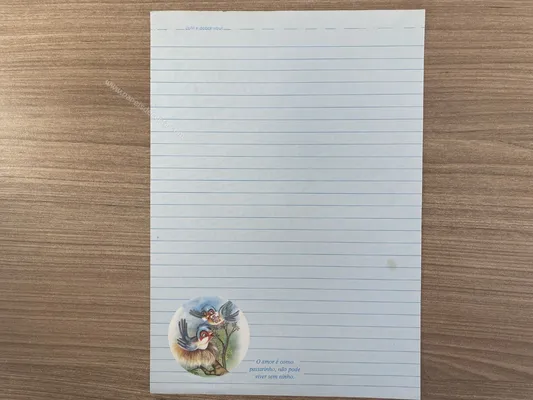 Papel de carta antigo - Bichinhos - 2847