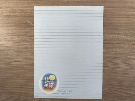 Papel de carta antigo - Bichinhos - 2848