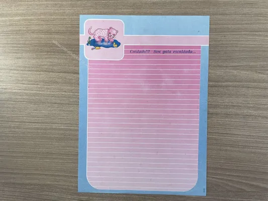 Papel de carta antigo - Bichinhos - 2850