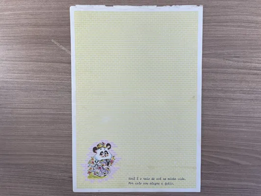 Papel de carta antigo - Bichinhos - 2858