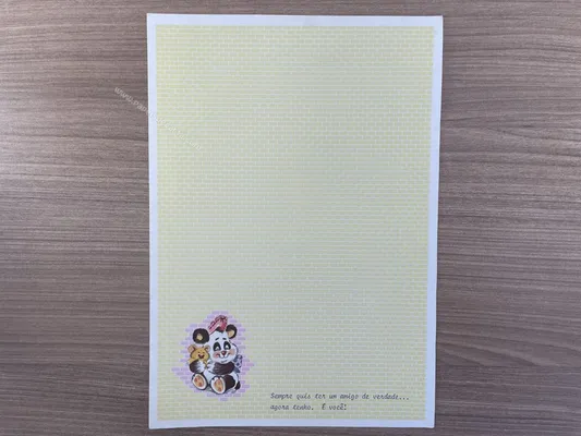 Papel de carta antigo - Bichinhos - 2859
