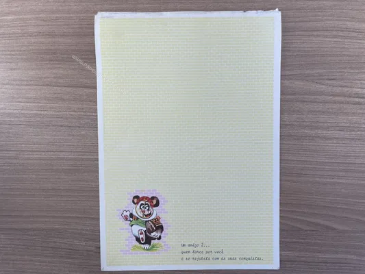 Papel de carta antigo - Bichinhos - 2860