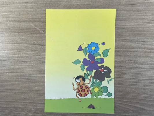 Papel de carta antigo - Bichinhos - 2869