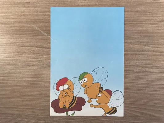 Papel de carta antigo - Bichinhos - 2870
