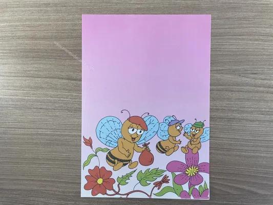 Papel de carta antigo - Bichinhos - 2873
