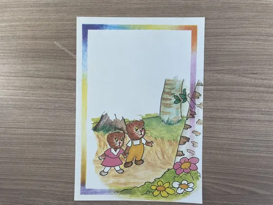 Papel de carta antigo - Bichinhos - 2878