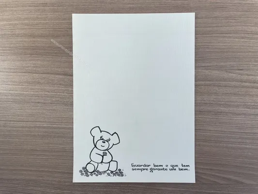 Papel de carta antigo - Bichinhos - 2879