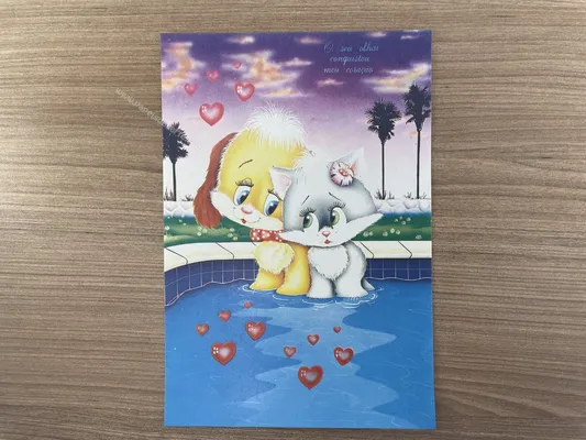 Papel de carta antigo - Bichinhos - 2893