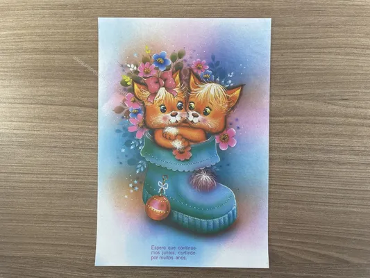 Papel de carta antigo - Bichinhos - 2897