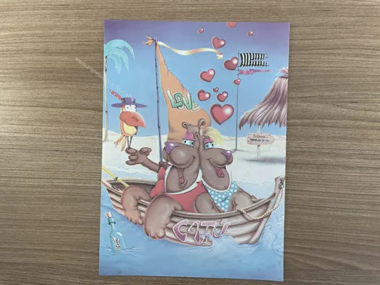 Papel de carta antigo - Bichinhos - 2911