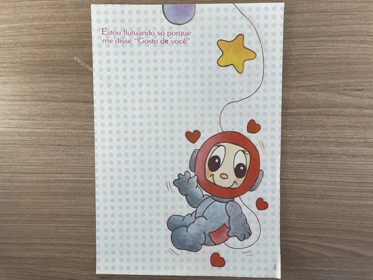Papel de carta antigo - Bichinhos - 2922