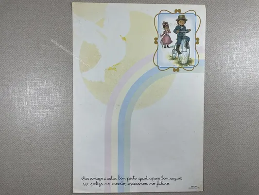 Papel de carta antigo - Coleção Arco-íris - 58