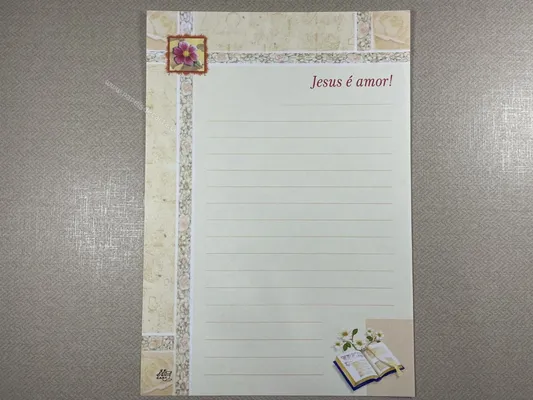 Papel de carta antigo - Coleção Ji Cart - 01