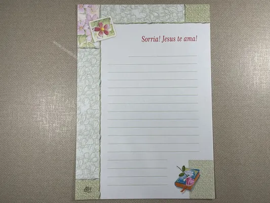 Papel de carta antigo - Coleção Ji Cart - 02