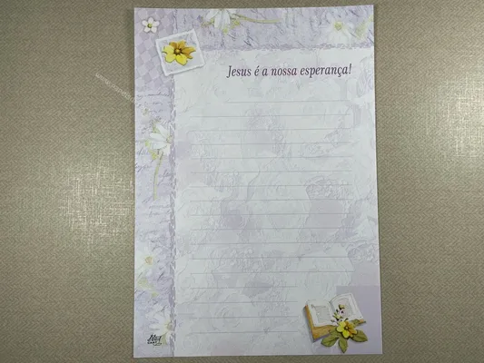 Papel de carta antigo - Coleção Ji Cart - 03