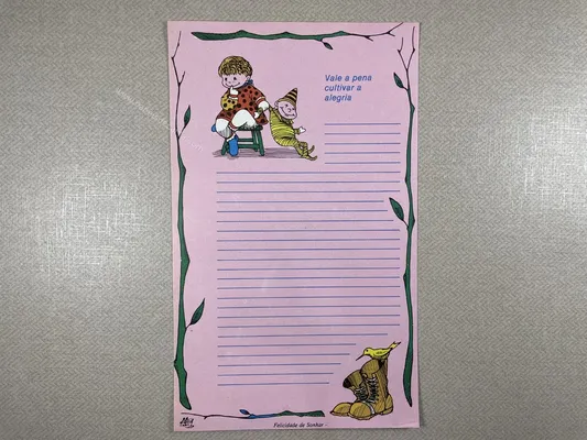 Papel de carta antigo - Coleção Ji Cart - 0