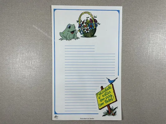 Papel de carta antigo - Coleção Ji Cart - 0