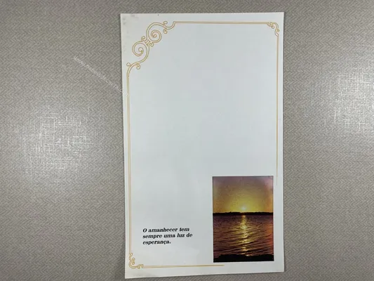 Papel de carta antigo - Coleção Ji Cart - 0