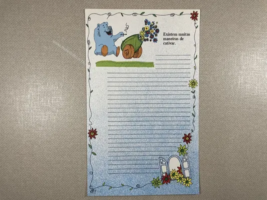 Papel de carta antigo - Coleção Ji Cart - 0