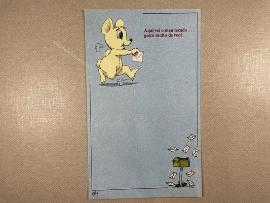Papel de carta antigo - Coleção Ji Cart - 0