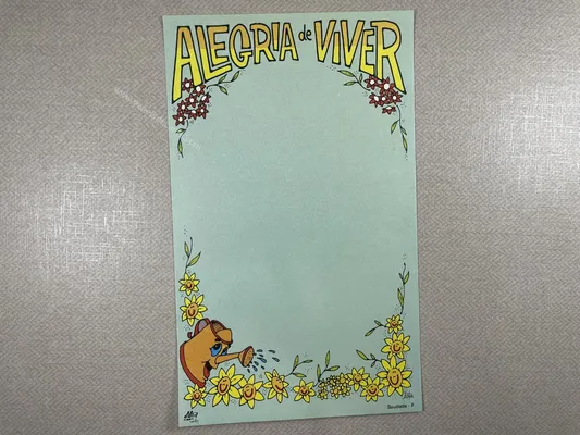 Papel de carta antigo - Coleção Ji Cart - F