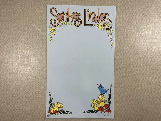 Papel de carta antigo - Coleção Ji Cart - J