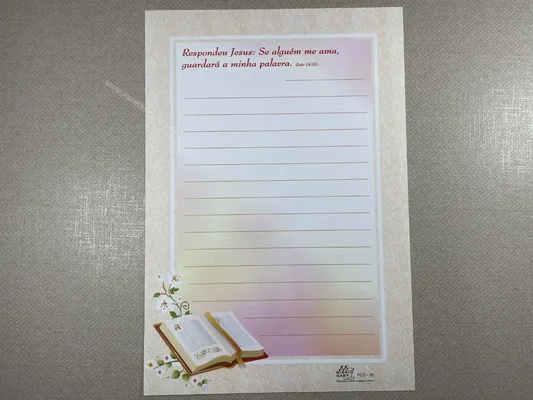 Papel de carta antigo - Coleção Ji Cart - PCD 05