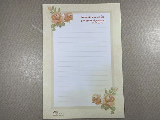 Papel de carta antigo - Coleção Ji Cart - PCD 10