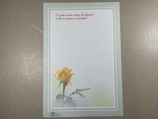 Papel de carta antigo - Coleção Ji Cart - PCD 11