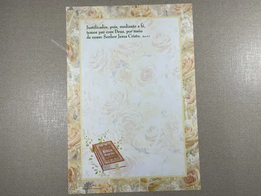 Papel de carta antigo - Coleção Ji Cart - PCD 22