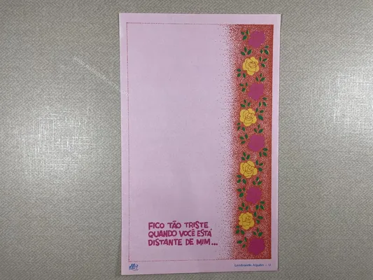 Papel de carta antigo - Coleção Ji Cart - U