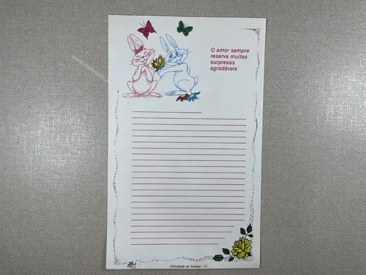 Papel de carta antigo - Coleção Ji Nart - N