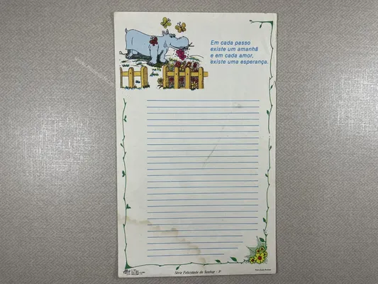 Papel de carta antigo - Coleção Ji Part - P